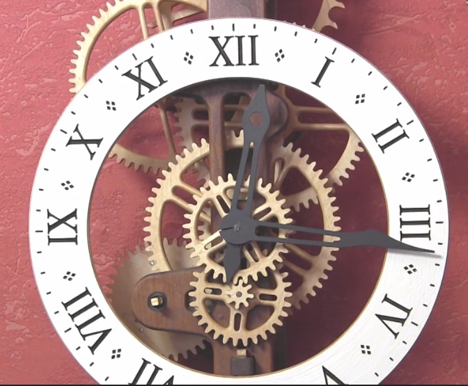 Création d'une horloge en bois