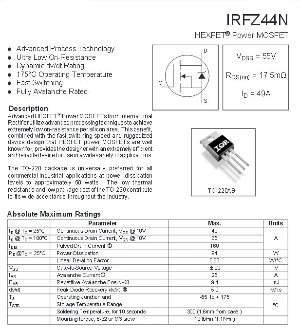 Atelier Extrudeuse Filament Plastique IRFZ44N-datasheet.jpg Atelier Extrudeuse Filament Plastique IRFZ44N-datasheet.jpg