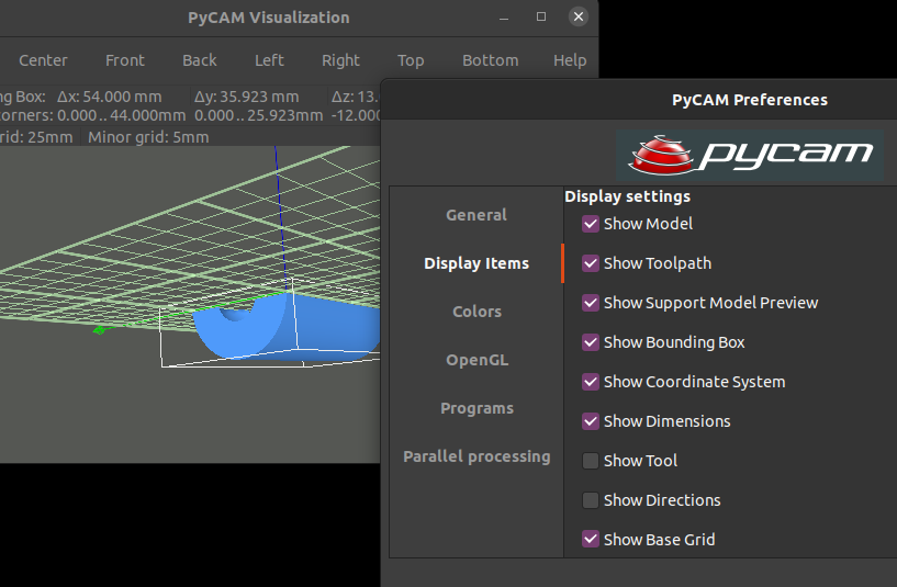 Generer un GCODE CNC avec PyCAM pycam-config.png Generer un GCODE CNC avec PyCAM pycam-config.png