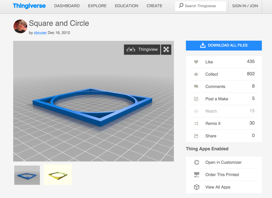 Impression 3D - Comment obtenir une 1 couche parfaite Square and Circle by cbruner - Thingiverse 2018-08-10 10-06-13.png Impression 3D - Comment obtenir une 1 couche parfaite Square and Circle by cbruner - Thingiverse 2018-08-10 10-06-13.png