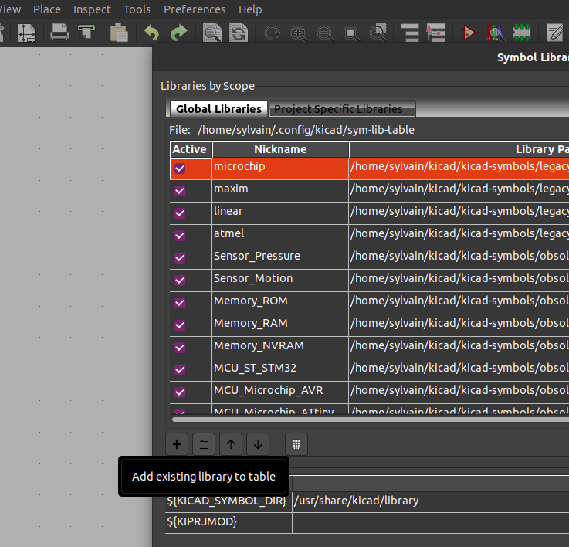 Réaliser un circuit avec Kicad pour ensuite le graver kicad-add-lib.png Réaliser un circuit avec Kicad pour ensuite le graver kicad-add-lib.png
